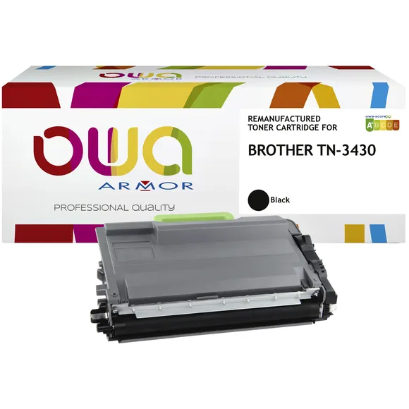 OWA Toner OWA alternatief tbv Brother TN-3430BK zwart
