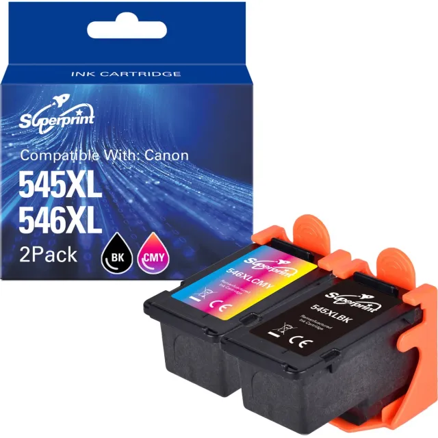 Superprint 545 546 XL Inktcartridge Geschikt voor Canon PG-545XL CL-546XL - Multipack - Hoge Capaciteit