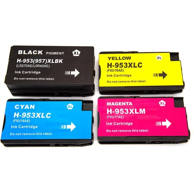Inktkenners Inktcartridges Geschikt voor HP 953 / 953XL - Multipack van 4 Zwart (76ml)