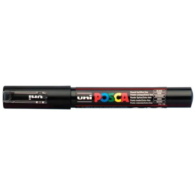 Uni POSCA paintmarker PC-1MC, 0,7 - 1 mm, zwart
