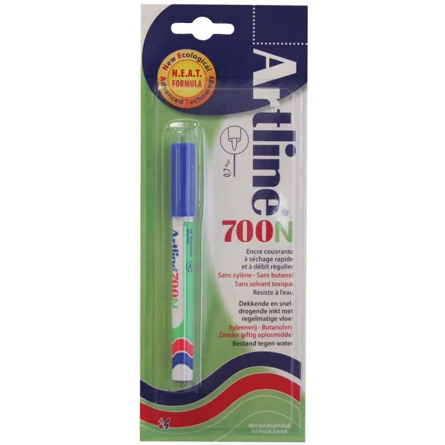 Permanent marker Artline 700N blauw, op blister