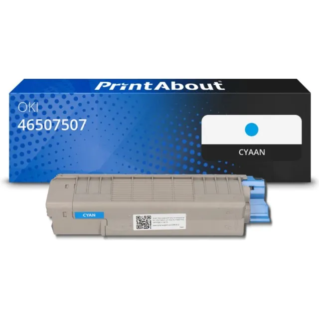 PrintAbout Huismerk OKI 46507507 Toner Cyaan