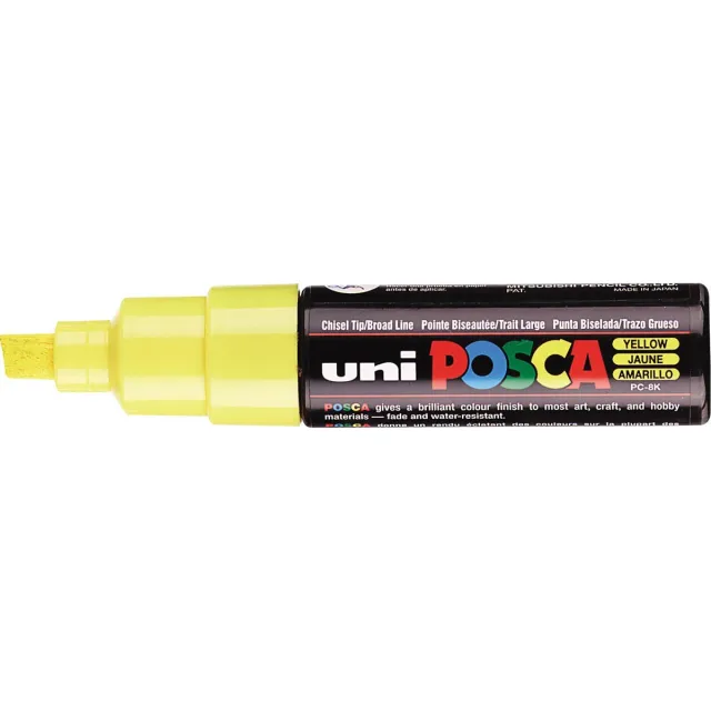 Uni POSCA paintmarker PC-8K, 8 mm, geel