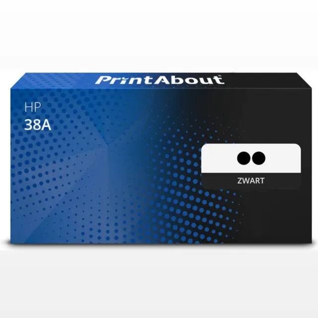PrintAbout Alternatief voor de HP Q1338A (nr 38A) / Zwart 2 Pack