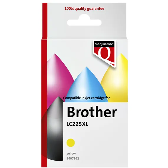 Quantore Inktcartridge Quantore alternatief tbv Brother LC225XL geel