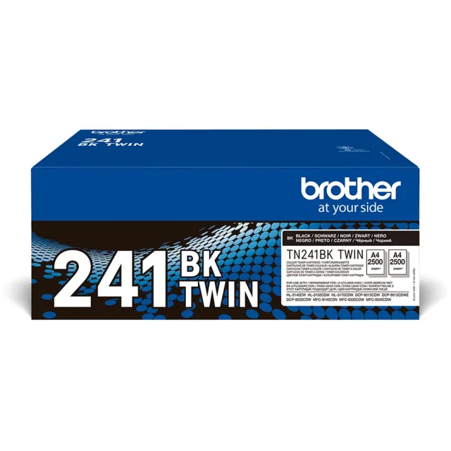 Brother TN-241BKTWIN Tonercartridge Black Zwart, Zwart
