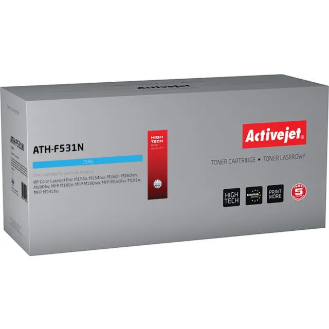 ActiveJet AT-F531N toner voor HP-printer; HP 205A CF531A vervanging; Opperste; 900 pagina's; cyaan. Magenta