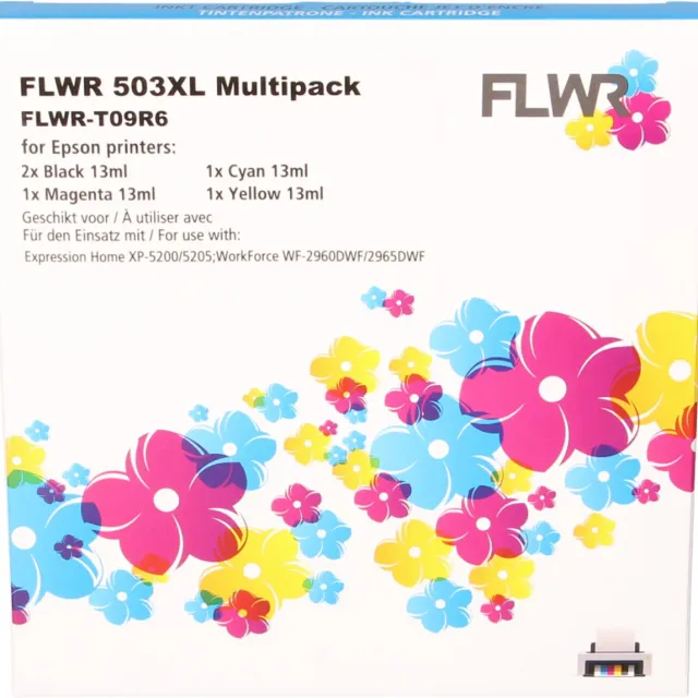 FLWR Cartridges / Epson 503XL Multipack / zwart en kleur / Geschikt voor Epson