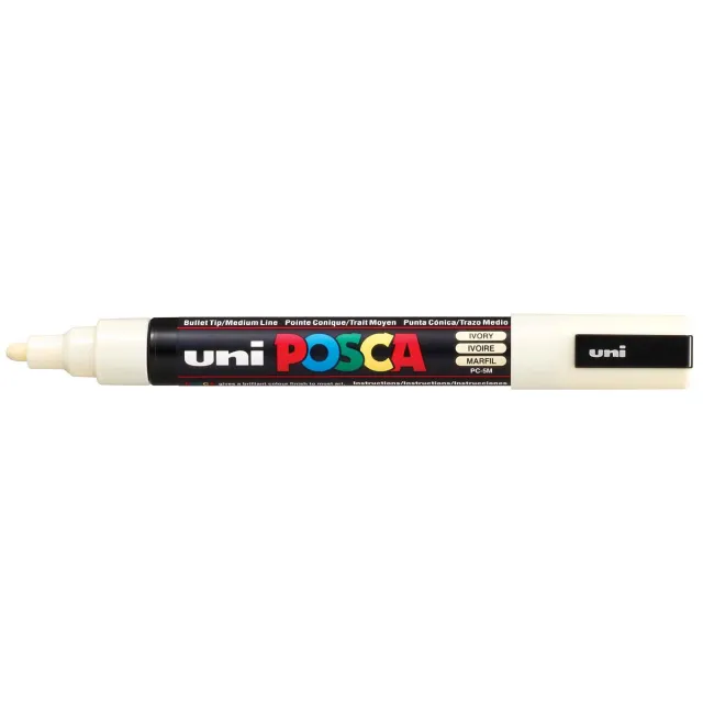 Uni POSCA paintmarker PC-5M, 1,8 - 2,5 mm, ivoor
