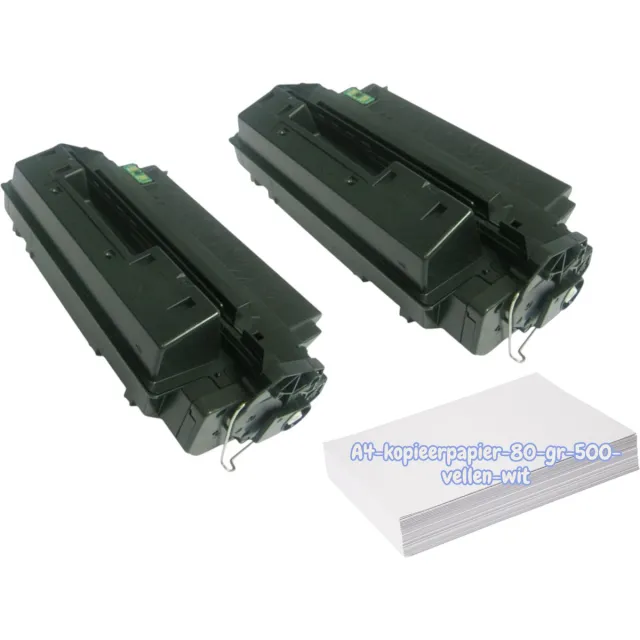 KATRIZ Huismerk Toner Q2610A (HP 10A) – Zwart – 2x 6.000 Pagina’s +Kopieerpapier-A4-80GR-500vellen-wit | Geschikt voor HP Laserjet 2300/ HP Laserjet 2300L/ HP Laserjet 2300n/ HP Laserjet 2300dn/ HP Laserjet2300dtn
