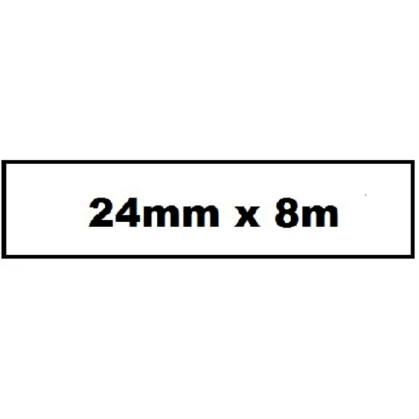 Quantore Labeltape Quantore TZe-251 24mmx8m zwart op wit