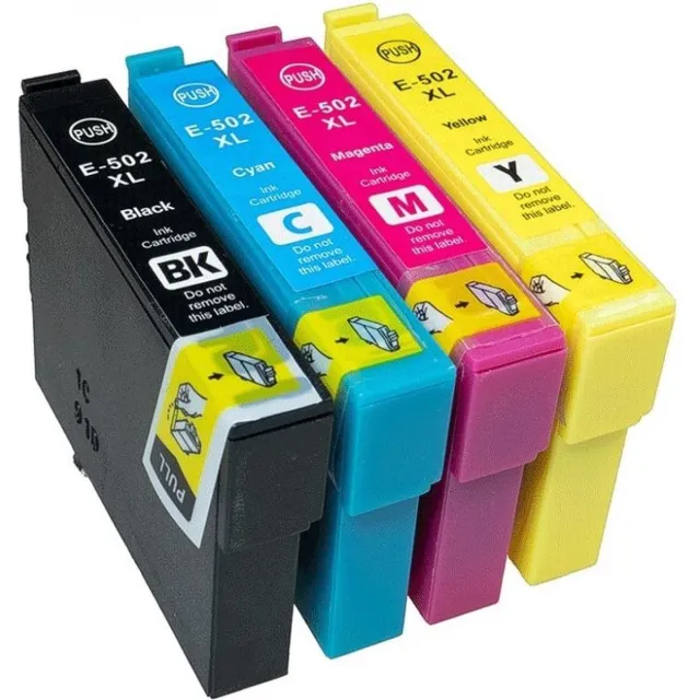 inkmaster actie prijs! huismerk Epson 502 cartridges- Multipack van 4 stuks - Met Chip - Epson 502XL - Voor Printers: Expression Home XP-5100 / XP-5105 - Workforce WF-2860DWF / WF-2865DWF