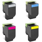 Lexmark Huismerk Lexmark 702H Toners Multipack (zwart en 3 kleuren)