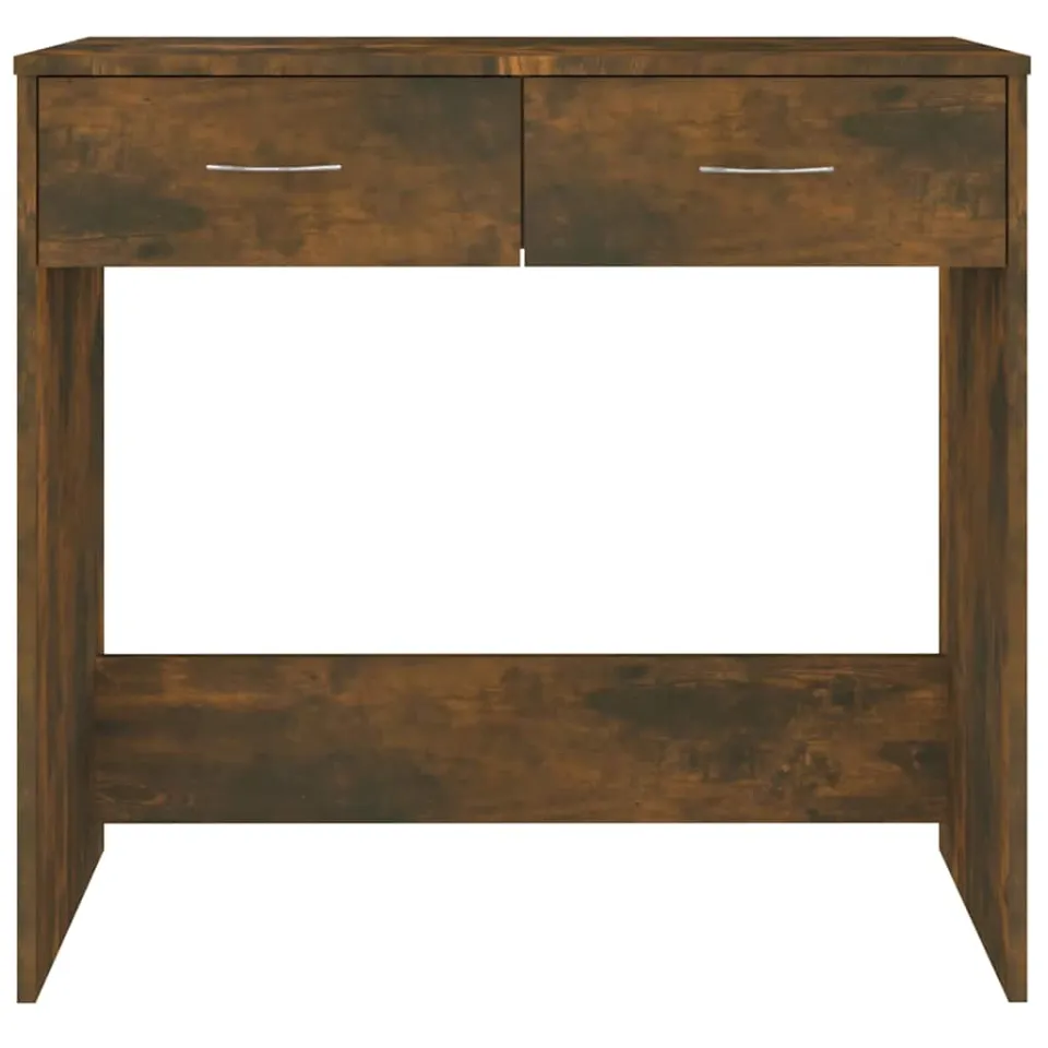 vidaXL Bureau 80x40x75 cm bewerkt hout gerookt eikenkleurig Bruin