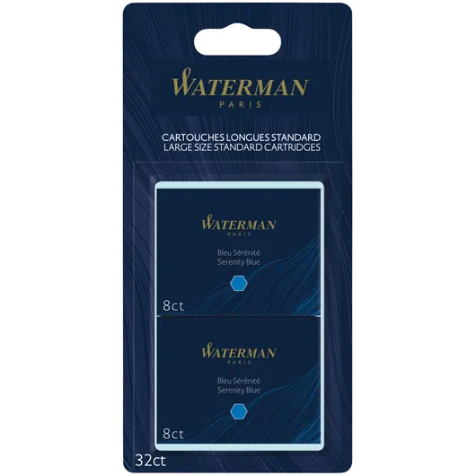 Waterman Inktpatroon Waterman internationaal Florida blauw blister à 10 stuks