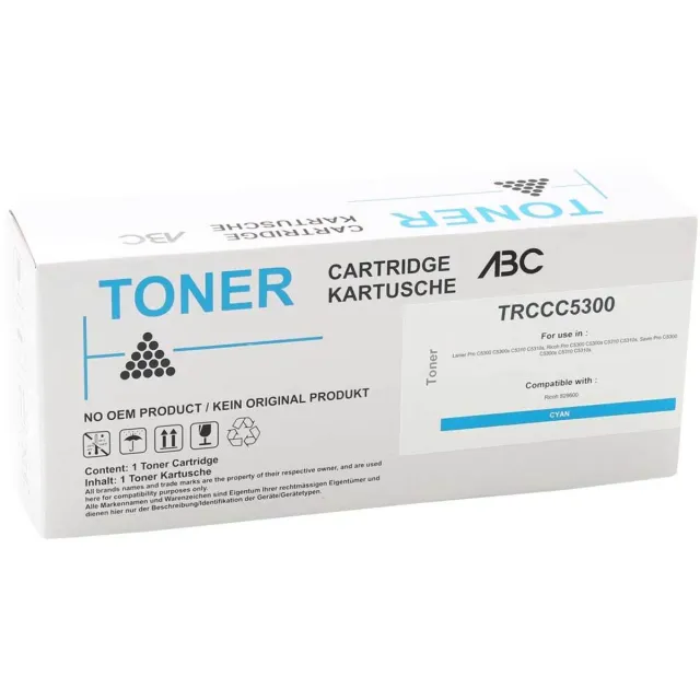 ABC huismerk toner geschikt voor Ricoh 828600 Cyan geschikt voor Ricoh Pro C5300 C5300s C5310 C5310s