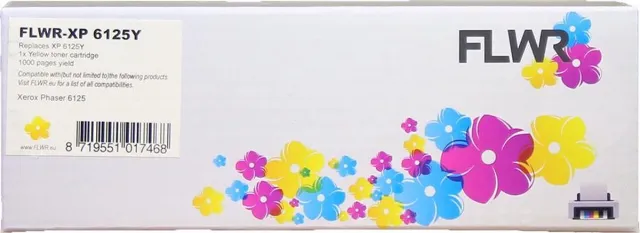 FLWR Toner / Phaser 6125 / Geel - Geschikt voor Xerox