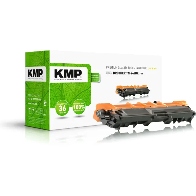 KMP Tonercassette vervangt Brother TN-242BK, TN242BK Compatibel Zwart 2500 bladzijden B-T57