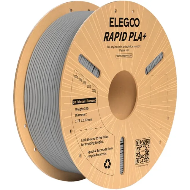 Elegoo Filament Rapid Pla+ Voor 3D-Printers Voor Precisieprinten Transparent