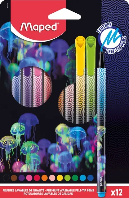 Maped Viltstift Maped Deepsea Paradise set à 12 kleuren