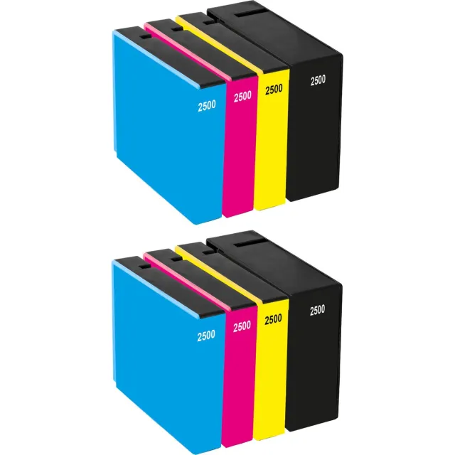 InktDL Huismerk geschikt voor Canon PGI-2500 XL Inktpatronen (8X) - Geschikt voor Maxify MB5150 - MB5350 - MB5450 Multipack 8 Cartridges