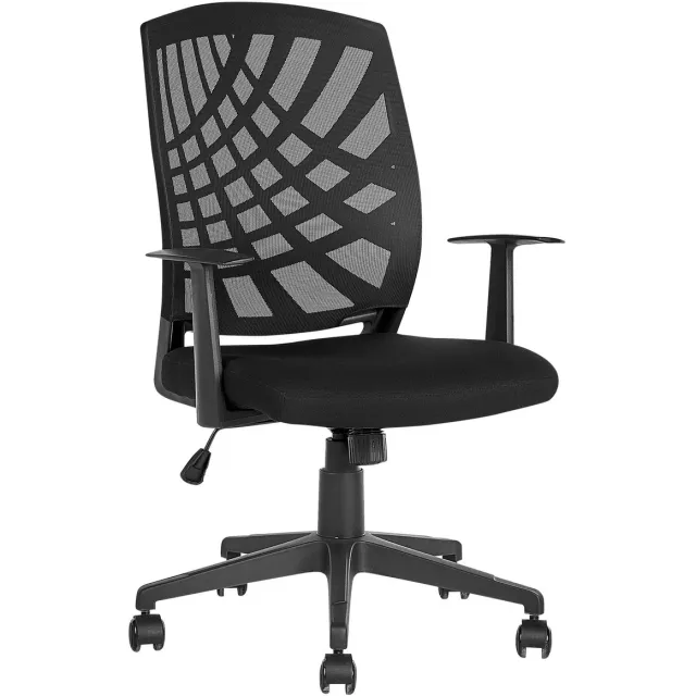 Beliani BONNY - Bureaustoel - Zwart - Polyester
