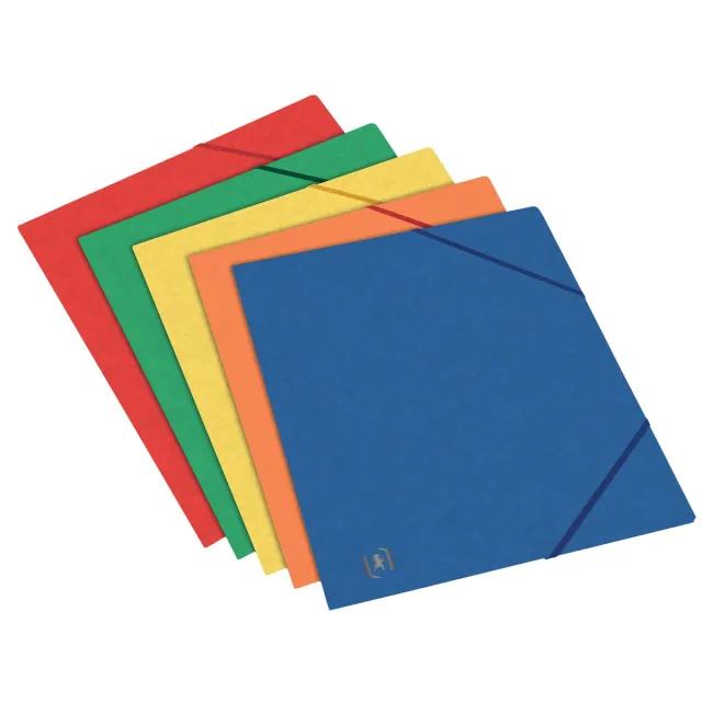 Oxford Top File+ elastomap, voor ft A5, geassorteerde kleuren blauw