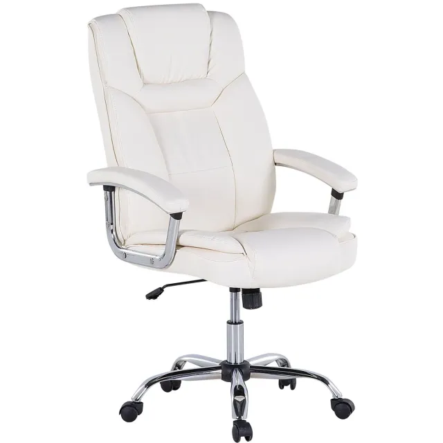 Beliani ADVANCE - Bureaustoel - Crème - Kunstleer Beige