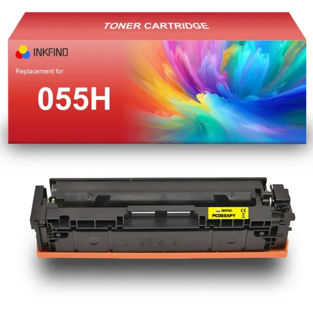 INKFIND 055H Geel tonercartridge compatibel met Canon055H Canon 055H Geel toner cartridge - 1-pack Geel Geel x 1
