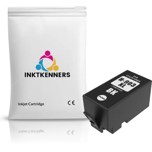 Inktkenners Inktcartridge Geschikt voor HP 903XL | 1x zwart inkt cartridge