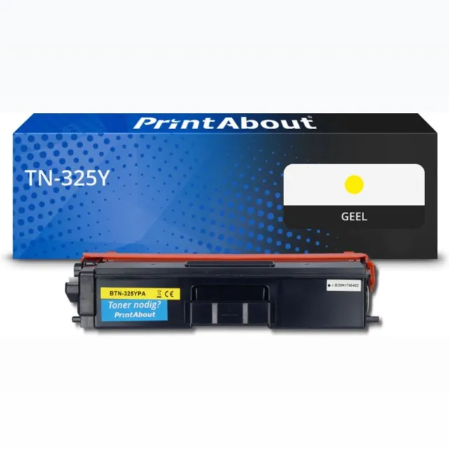 PrintAbout Brother TN-325Y toner geel Huismerk
