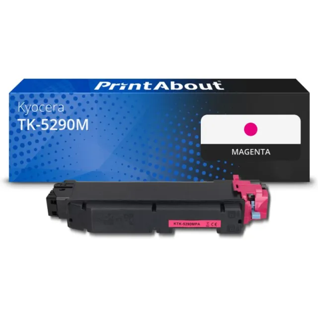 PrintAbout huismerk Toner TK-5290M Magenta Geschikt voor Kyocera
