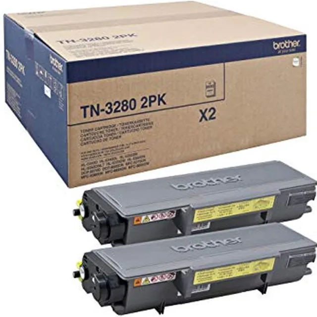 Brother TN3280 TWIN Original Zwart 2 stuk(s)