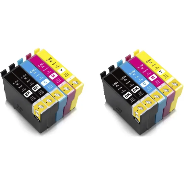 Ipexnl geschikt voor Epson inktcartridges voor Epson 502XL, 502 XL, 502 box 10x van (4x zwart en 2x kleuren) geschikt voor o.a. printers Epson Expression Home XP-5100 , XP-5105, Epson WorkForce WF-2860 DWF , WF-2865 DWF multi pack