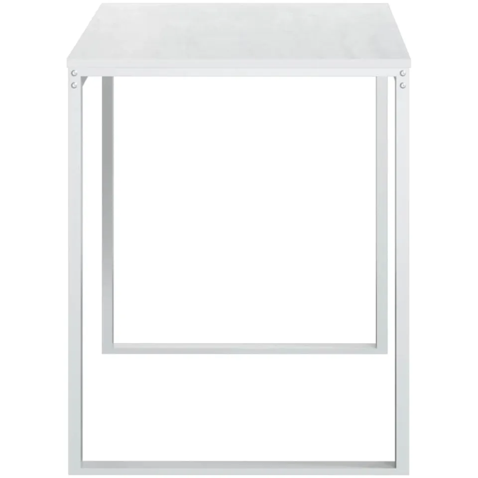 vidaXL Computerbureau 110x60x73 cm spaanplaat wit, foto 4