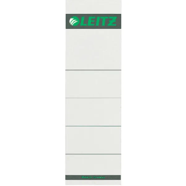 Leitz Rug-insteekkaart Leitz breed 57x191mm karton grijs 10 stuks