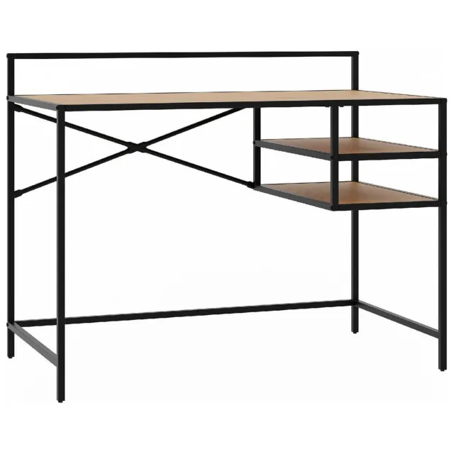 Nest of Nora bureau Lynor - 110 cm - Eiken melamine - Zwart