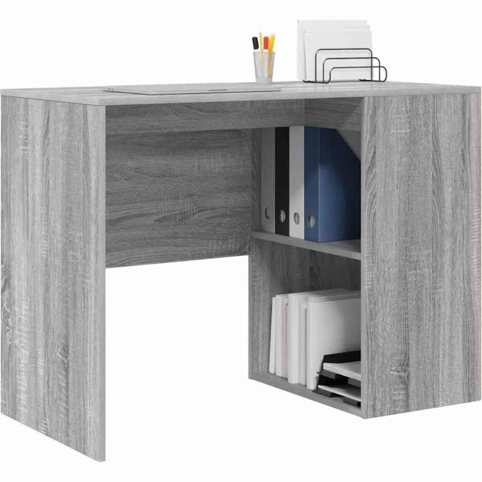 vidaXL Bureau Grijs Sonoma 102 x 50 x 75 cm Bewerkt hout