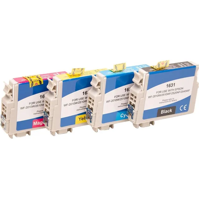 ABC huismerk Set 4x inkt cartridge geschikt voor Epson 16XL WF2010W WF2510WF WF2520NF WF2530WF WF2540WF WF2630WF WF2650DWF WF2660DWF WF2750DWF WF2760DWF Set 4 stuks