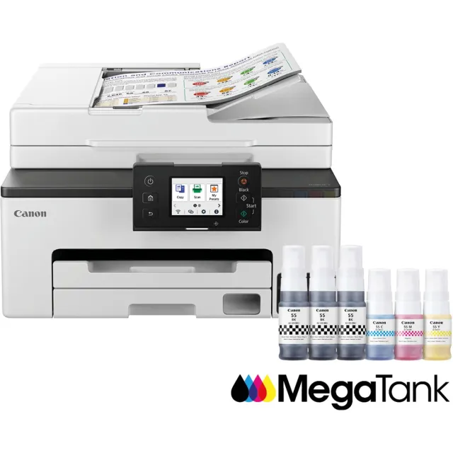 Canon MegaTank MAXIFY GX2050 - All-in-One Inkttankprinter - Wit Grijs