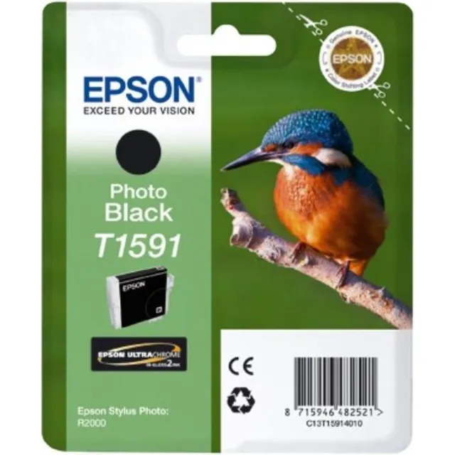 Epson T1591 - Inktcartridge / Foto Zwart