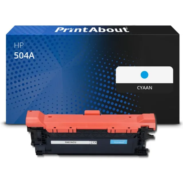 PrintAbout HP 504A (CE251A) toner cyaan Huismerk