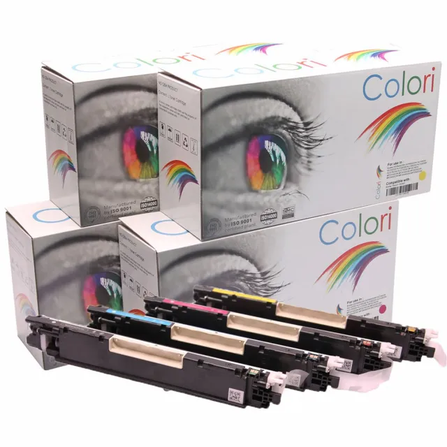 Colori Set 4x Colori huismerk toner geschikt voor HP Laserjet Pro MFP M176 M176n M177 M177fw M 176 M 176n M 177 M 177fw 130A CF350A CF351A CF352A CF353A Set 4 kleuren