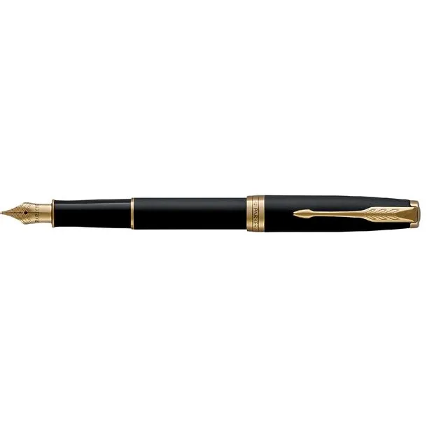 Parker Vulpen Parker Sonnet matte black lacquer GT medium
