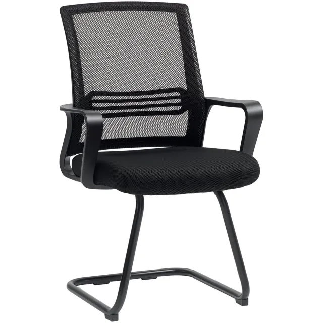 Lunpog Bureaustoel met Hoofdsteun - Office Chair - Armleuningen - zwart Noir