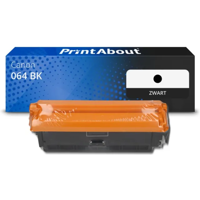 PrintAbout huismerk Toner 064 BK Zwart Geschikt voor Canon