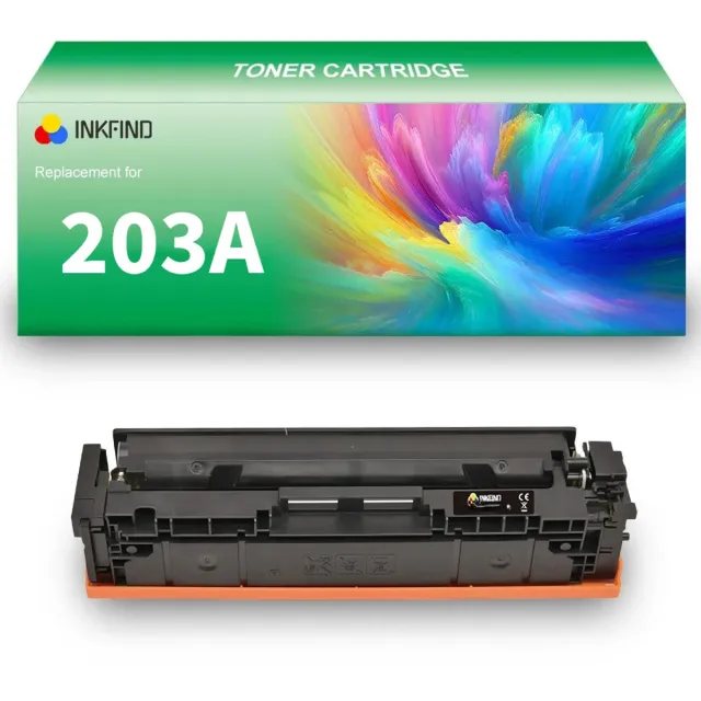 INKFIND 203AU (CF540A) / 201A (CF400A) Zwart tonercartridge compatibel met HP 203A (CF540A) Zwart Canon Toner 054 Zwart HP 201A (CF400A) Zwart Canon Cartridge 045 Zwart - 1-pack Zwart Zwart x 1