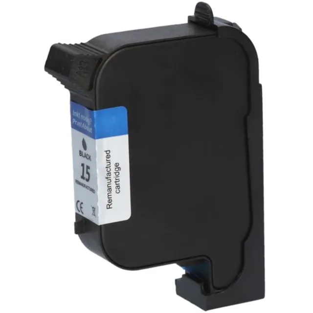 PrintAbout huismerk Inktcartridge 15 (C6615DE) Zwart geschikt voor HP