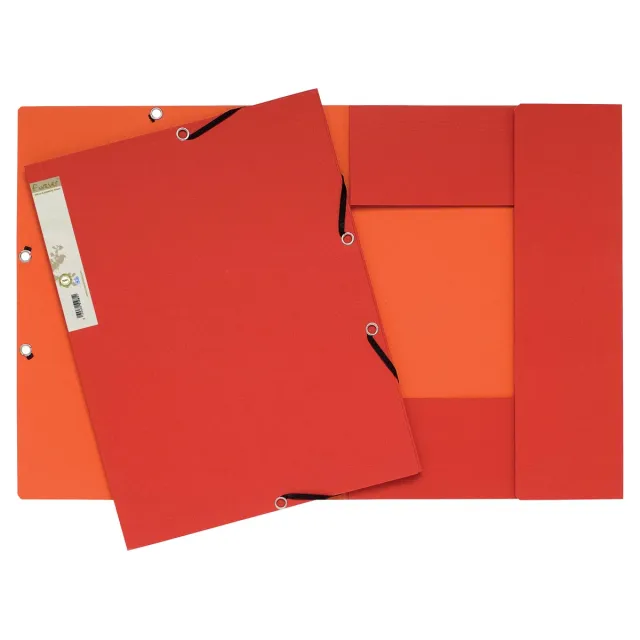 Exacompta elastomap Forever rood/oranje wit