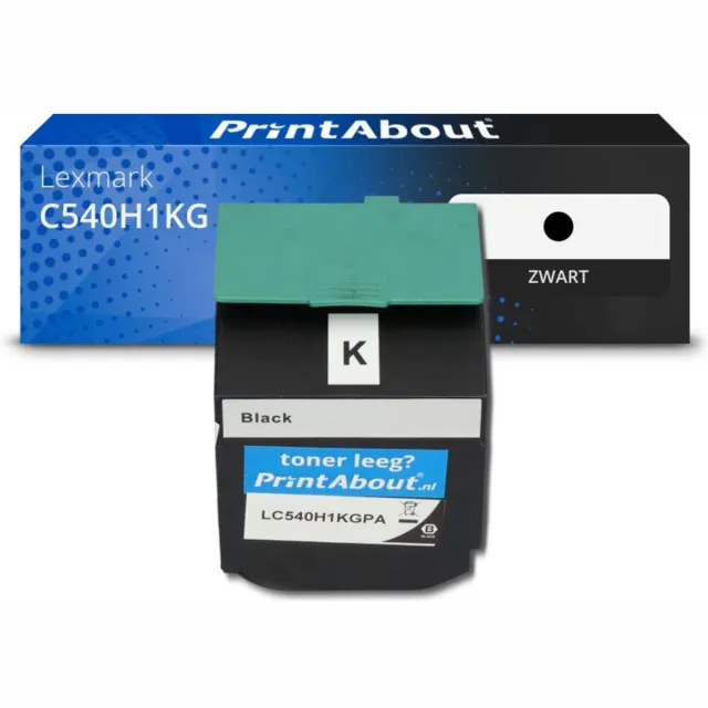 PrintAbout Lexmark C540H1KG toner zwart